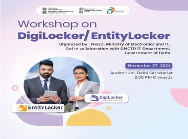 Workshop on Digilocker and Entity Locker